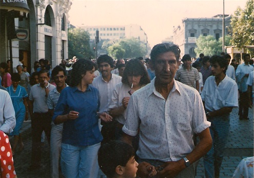 1987 Visita del papa, Santiago de Chile.