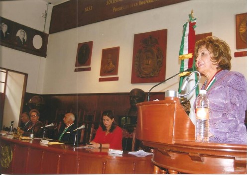 XI Aniversario de la Academia. Sesión Solemne. Mensaje oficial Carmina Mendoza Galicia